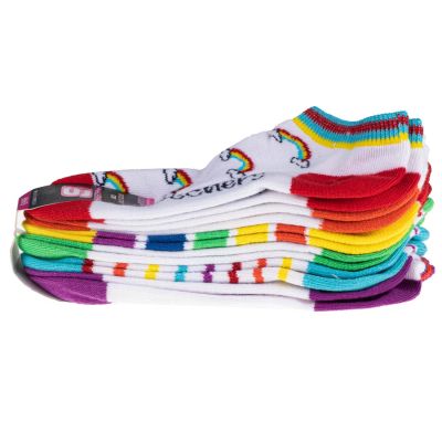 5. Skechers 6pk Girls No Terry S115376-MULT multicolor 31-34