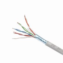 GEMBIRD FPC-5004E-SOL/100 network cable (F/FTP; 100m; cat. 5e; gray)