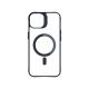 9. 3mk Satin Armor MagCase with MagSafe for iPhone 13 / 14 - Transparent with Black Frame
