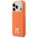 2. Karl Lagerfeld Karl Head Logo MagSafe Case for iPhone 17 Pro Max - Orange