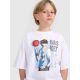 4. Boy's oversize T-shirt with print 4F 4FJRAW25TTSHM3062-10S