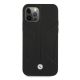 3. BMW Leather Perforated Sides Case for iPhone 12 Pro Max - Black