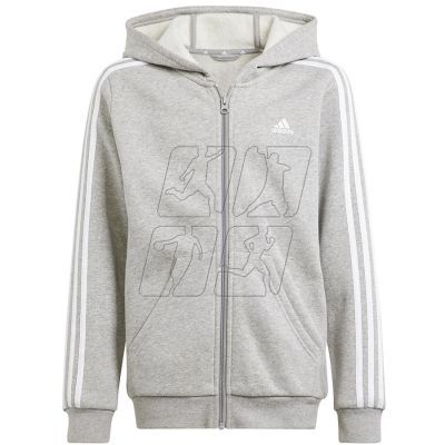 Adidas 3 Stripes FL Full-Zip Hoodie Jr IS3241