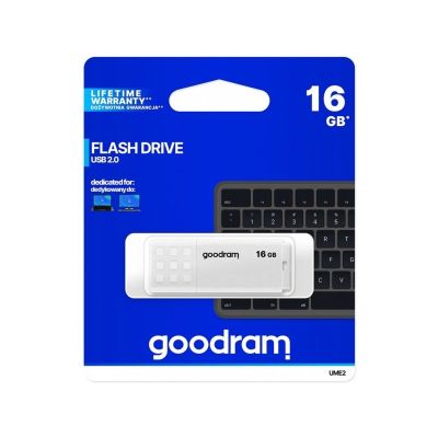 5. GoodRam UME2 UME2-0160W0R11 pendrive (16GB; USB 2.0; white)