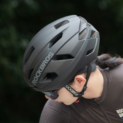 2. Rockbros LK-15 Carbon Fiber Bike Helmet 58-62cm - Black