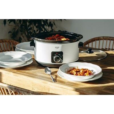 12. Slow cooker ADLER AD 6413w white