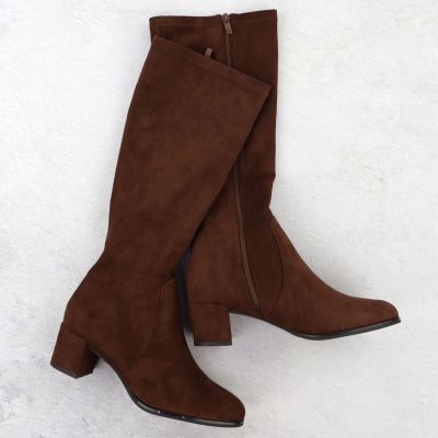 10. Brown Suede Women’s Boots Sergio Leone KZ205