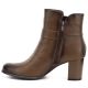 3. Women's insulated ankle boots with a block heel, brown M.Daszyński SA125-32
