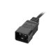 8. LANBERG 19" RACK POWER STRIP PDU PDU-08I-0200-C20-BK (1U, 16A, 8X IEC C13, 2M, C20 PLUG)