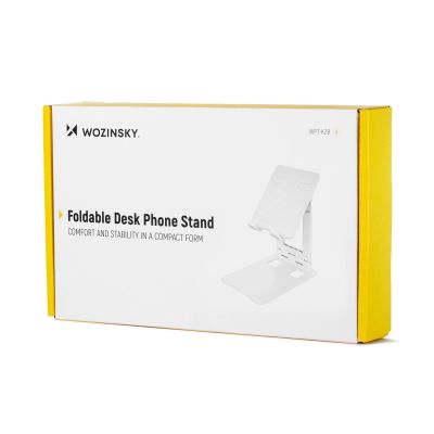 8. Wozinsky WPT-K28 Desk Stand for Phone Tablet Smartphone Holder Foldable - White