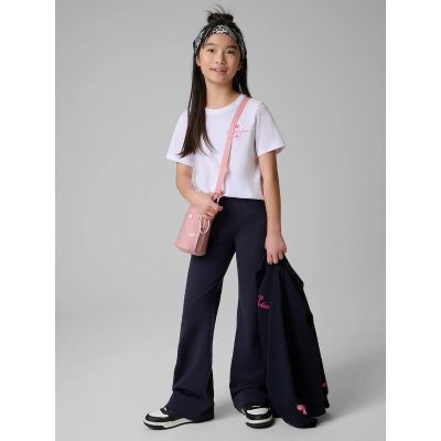 Girls' sweatpants with flared legs 4F 4FJRSS26TTIGF327-31S