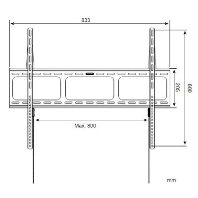 4. TECHLY TV WALL MOUNT LED/LCD 42-80 INCHES 60KG S