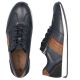 3. Comfortable men's leather shoes, navy blue, Rieker 11927-14