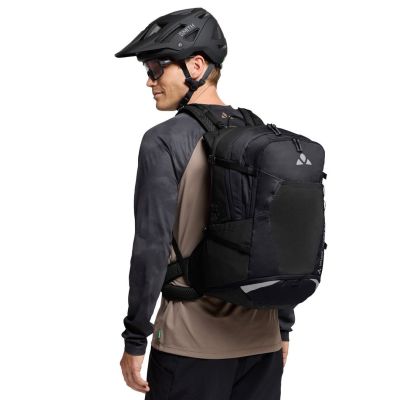11. VAUDE Bike Alpin 28+5 Backpack, Sports Backpack, Black, Polyamide, Polyurethane (PU), Polyester