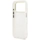 7. Guess IML Glitter Flowers Triangle MagSafe Case for iPhone 18 Pro Max / 17 Pro Max – white