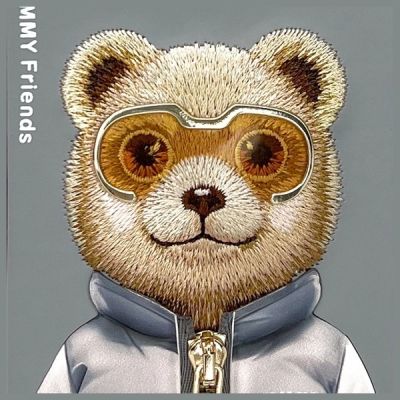 7. Nimmy Cool&Cute 2.0 Bear Case for iPhone 16 Pro Max - Gray