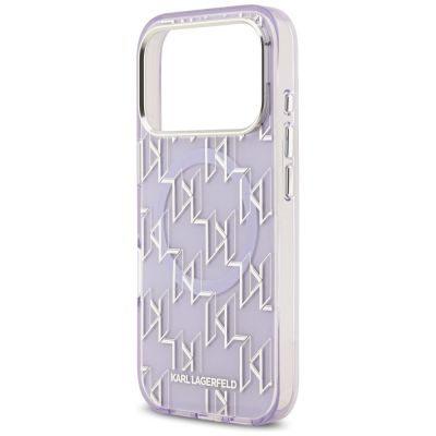 6. Karl Lagerfeld IML KL Monogram MagSafe Case for iPhone 17 Pro - Purple
