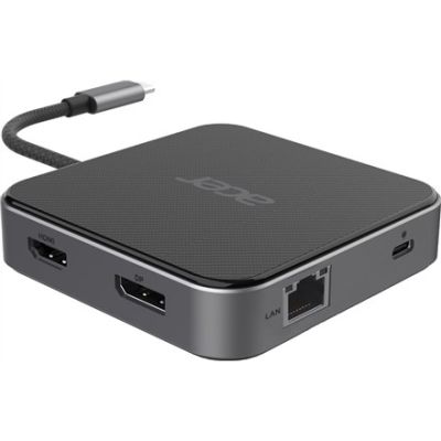5. ACER 7in1 USB4 8k Multi Display Hub 1xHDMI/1xDP/2xUSB3.2/USB-C/RJ45/Audi