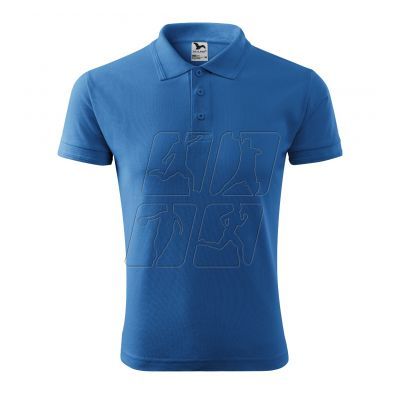 4. Malfini Pique Polo M MLI-20314 polo shirt (azure) 