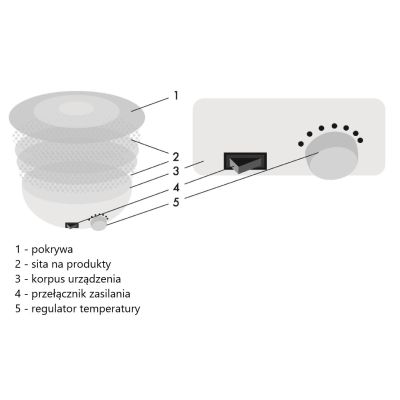 2. Mushroom and fruit dryer MAESTRO MR-765