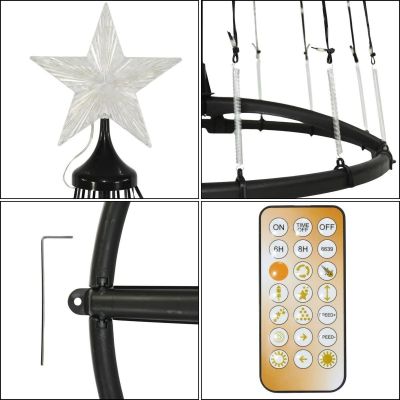 8. DECORATIVE CHRISTMAS TREE 550LED WARM WHITE 300CM BLACK