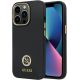 Guess 4G Silicone Logo Strass Case for iPhone 13 Pro Max - Black