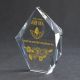 5. Engraved glass trophy + paint filling