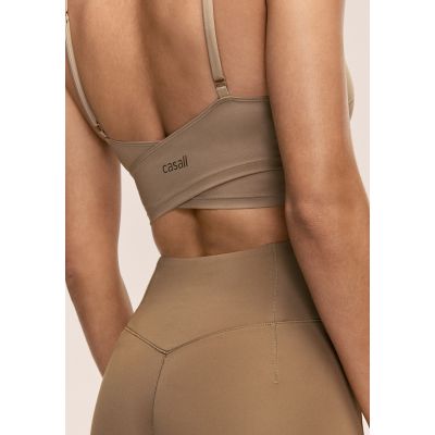 2. Women's top CASALL Cross Overlap Sports Top, green