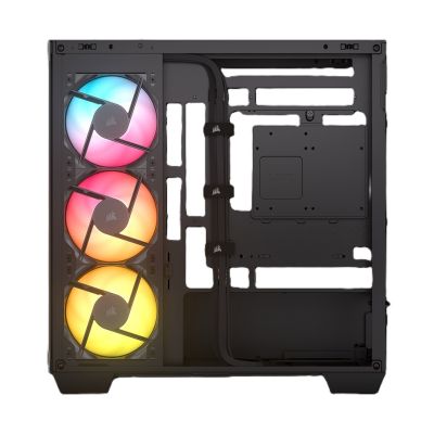 7. Corsair 2800X RS-R ARGB Panoramic Micro-ATX Case, Black