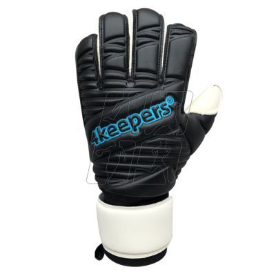 6. 4Keepers Retro IV Black RF Jr S815009 goalkeeper gloves