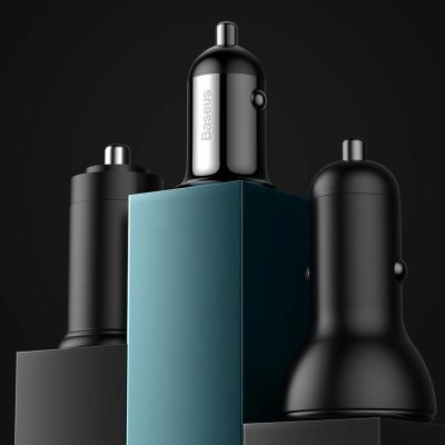 13. Baseus Grain Pro car charger 2x USB 4.8 A white (CCALLP-02)