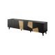 ETNA TV cabinet 200x42x52 black matt + craft oak