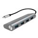 LogiLink UA0309 USB 3.2 Gen 1 (3.1 Gen 1) Type-C Hubs and Concentrators 5000 Mbit/s Gray