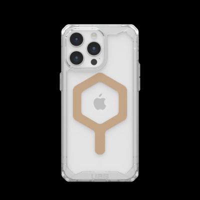 UAG Plyo MagSafe case for iPhone 15 Pro Max - transparent and gold