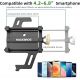 3. Rockbros 699-BK Aluminium Alloy Bicycle Phone Holder – Black