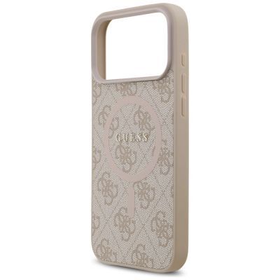 6. Guess 4G Ring Classic Logo MagSafena iPhone 17 Pro Max Case - Pink