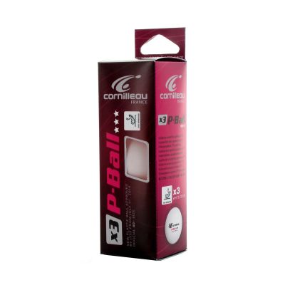 4. Cornilleau P-BALL ITTF table tennis balls white 3 pcs.