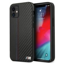 BMW M Collection PU Carbon Stripe Case for iPhone 12 mini - Black