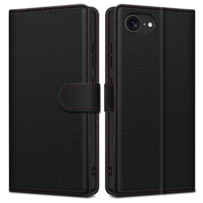 Tech-Protect Wallet Case for iPhone 16e / 17e - Black