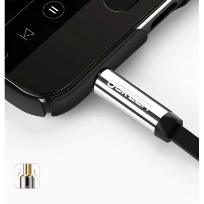 9. Ugreen flat angled cable AUX audio cable 3.5 mm mini jack 0.5 m black (AV119 10596)