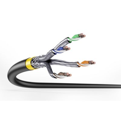 6. DIGITUS installation cable cat.7A, S/FTP, Dca, AWG22/1, LSOH, 500m, yellow, reel