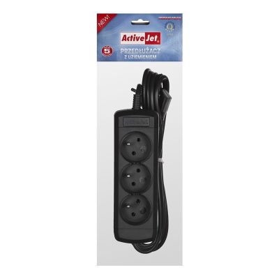 Activejet 3GNU extension cord - 3M - C (3m; black)
