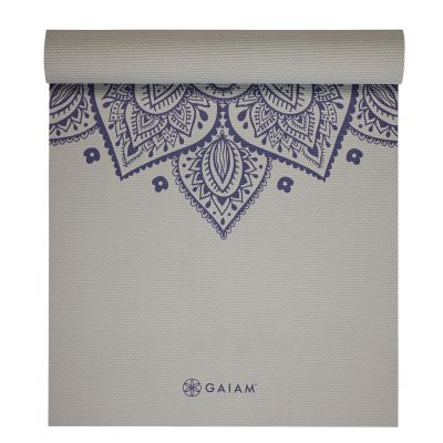 9. Gaiam Sustained Sundial Flower Yoga Mat 5mm 65732