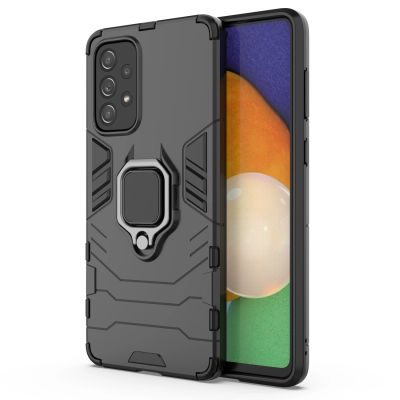 9. Ring Armor tough hybrid case cover + magnetic holder for Samsung Galaxy A73 black