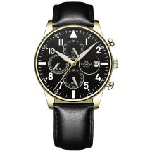 Men's Watch Giewont Chronograph Sapphire Black and Gold GW5630-A4