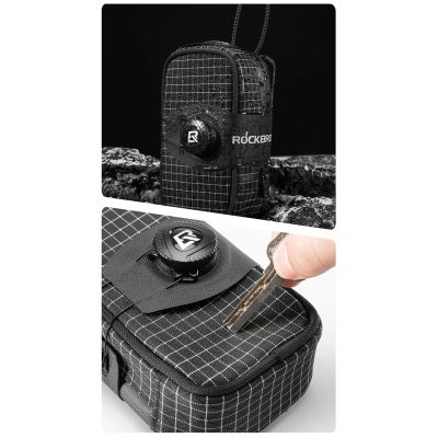 10. Rockbros P010 multifunctional saddle bag with bottle holder - black