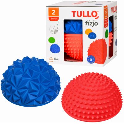 3. Tullo 823 Hedgehog/Diamond Sensory Hemispheres Red/Blue