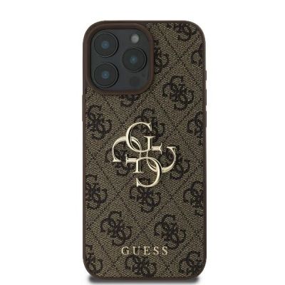 3. Guess 4G Big Logo iPhone 16 Pro Max Case - Brown