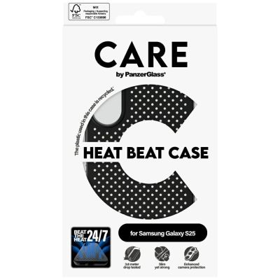 4. CARE by PanzerGlass Feature Heat Beat Case for Samsung Galaxy S25 - Black