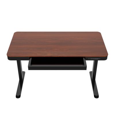 15. Activejet ET119W-C Electric Height Adjustable Desk, Black/Walnut. Tabletop dimensions: 140 x 70 cm.
